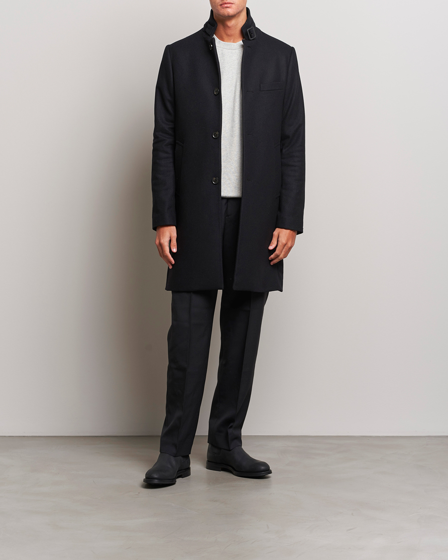 Men | Coats & Jackets | J.Lindeberg | Holger Melton Coat Black