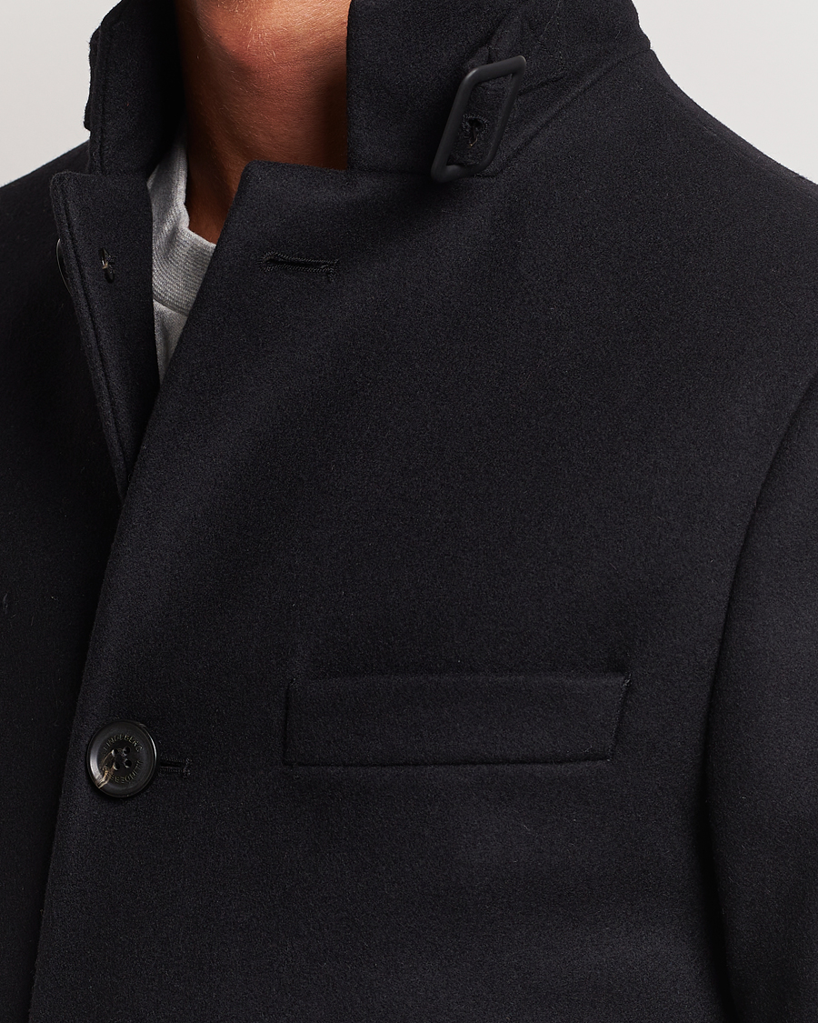 J.Lindeberg Holger Melton Coat Black at CareOfCarl.com