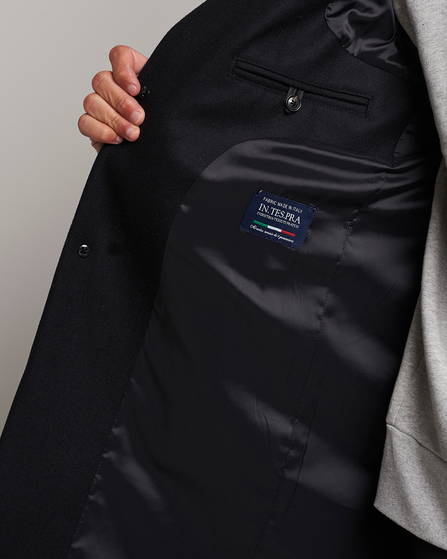 Men | Coats & Jackets | J.Lindeberg | Holger Melton Coat Black