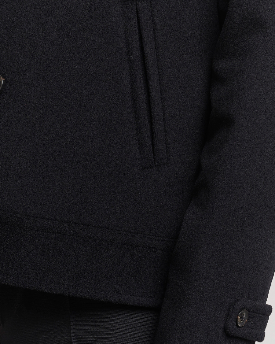 Men | Coats & Jackets | J.Lindeberg | Don Double Breasted Wool/Cashmere Jacket Black