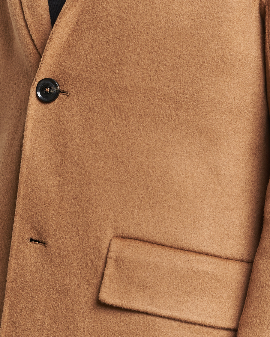 Men | Coats & Jackets | J.Lindeberg | Diego Unlined Wool/Cashmere Coat Chipmunk