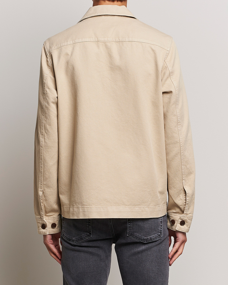 Men | Shirts | J.Lindeberg | Lando Organic Twill Overshirt Oyster Grey