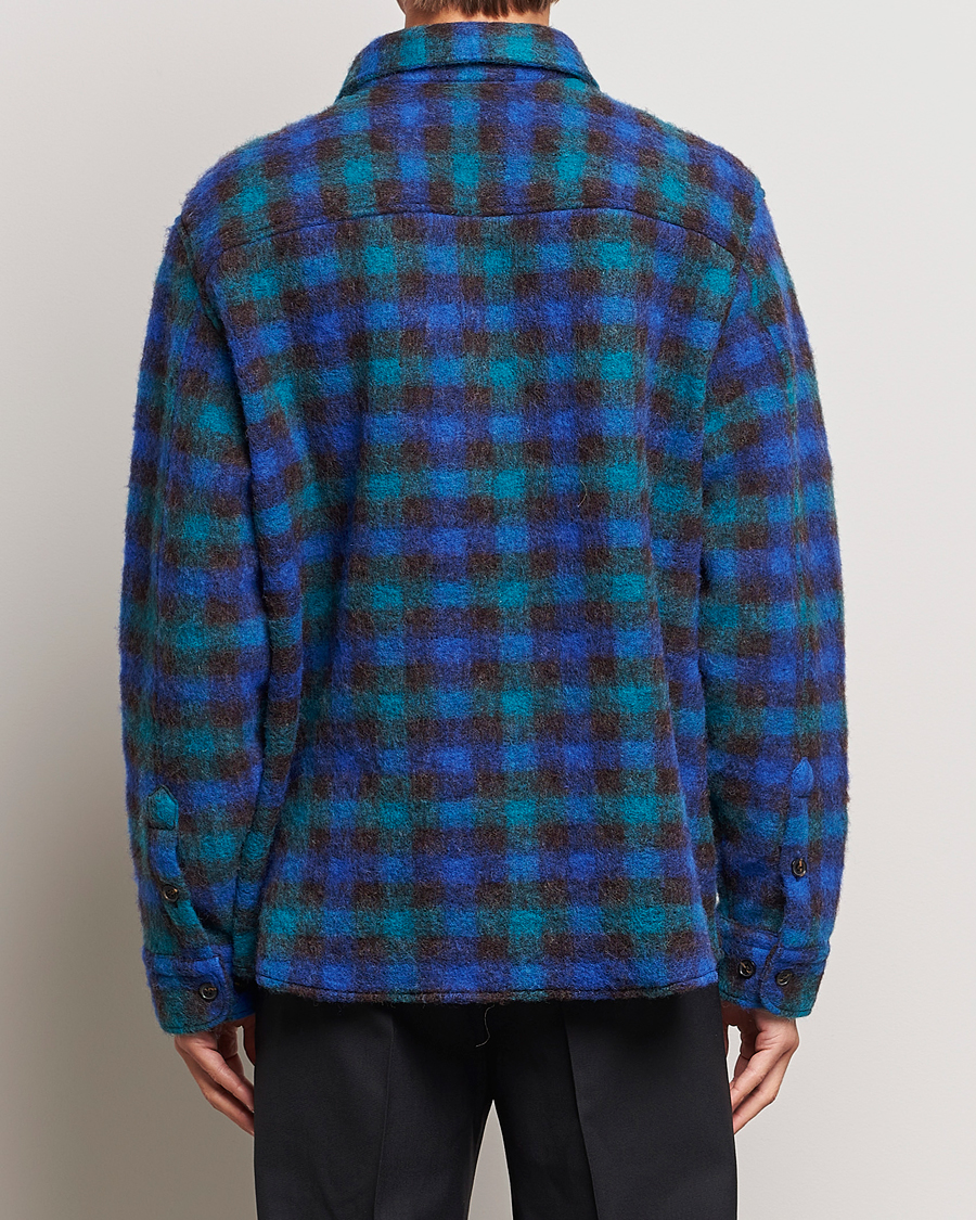 Men | Coats & Jackets | J.Lindeberg | Carter Check Wool Mix Overshirt Surf The Web