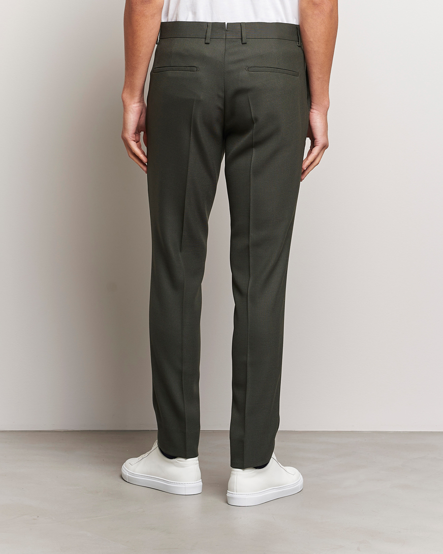 Men | Trousers | J.Lindeberg | Grant Active Hopsack Pants Forest Green