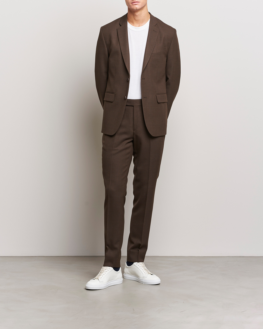 Men | Trousers | J.Lindeberg | Grant Active Hopsack Pants Delicioso