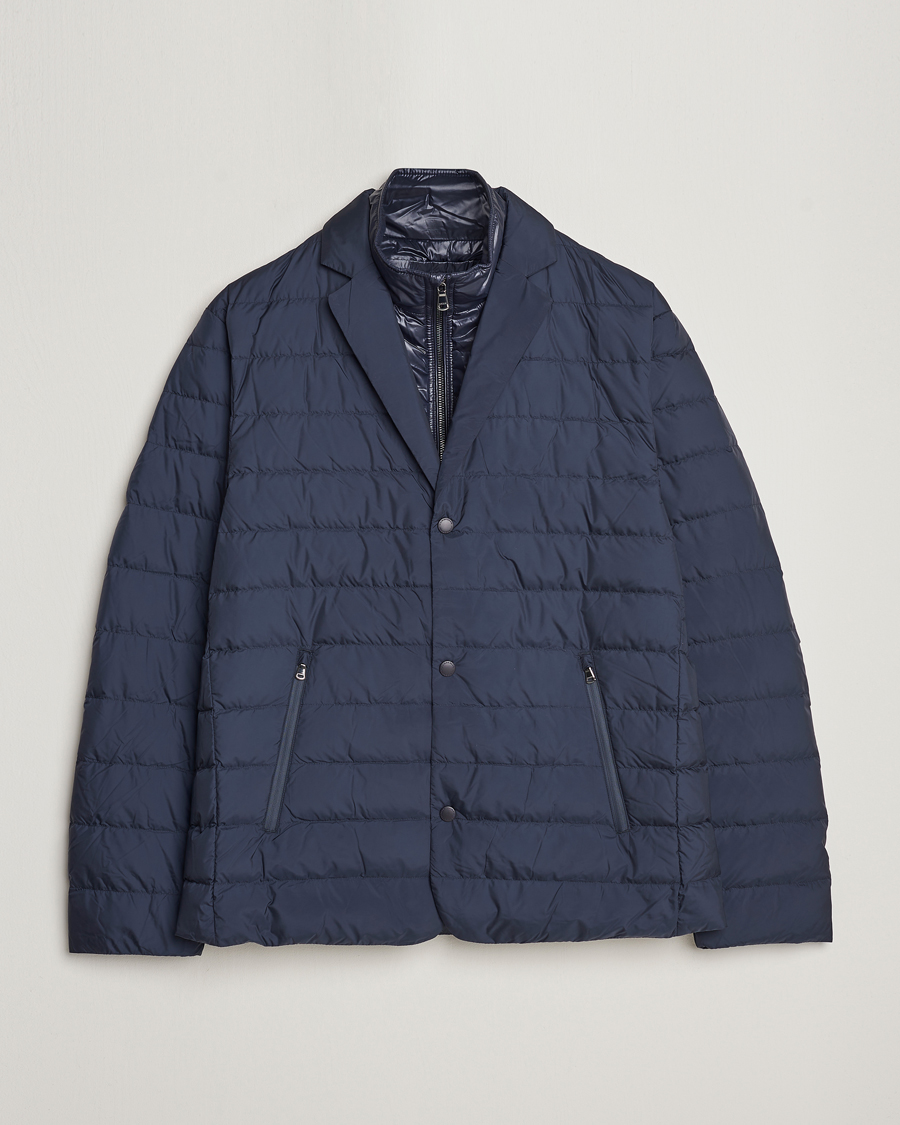 Men | Coats & Jackets | J.Lindeberg | Bacchus Down Blazer Navy