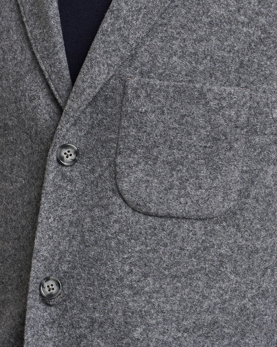 Men | Blazers | J.Lindeberg | Carlton Wool Cardigan Blazer Mid Grey Mel