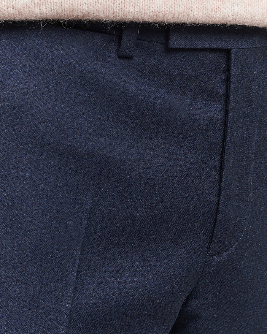Men | Trousers | J.Lindeberg | Grant Stretch Flannel Trousers Navy
