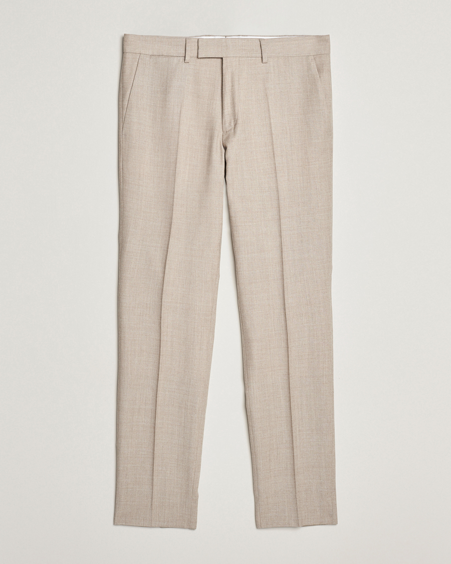 Men | Trousers | J.Lindeberg | Grant Stretch Flannel Trousers Oyster Grey