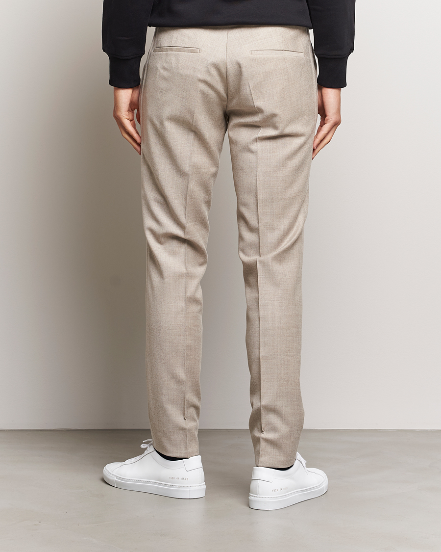 Men | Trousers | J.Lindeberg | Grant Stretch Flannel Trousers Oyster Grey