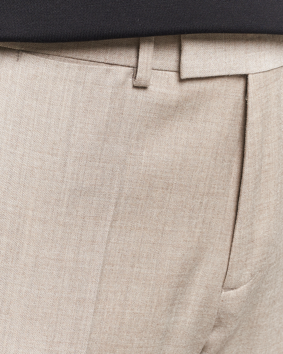 Men | Trousers | J.Lindeberg | Grant Stretch Flannel Trousers Oyster Grey