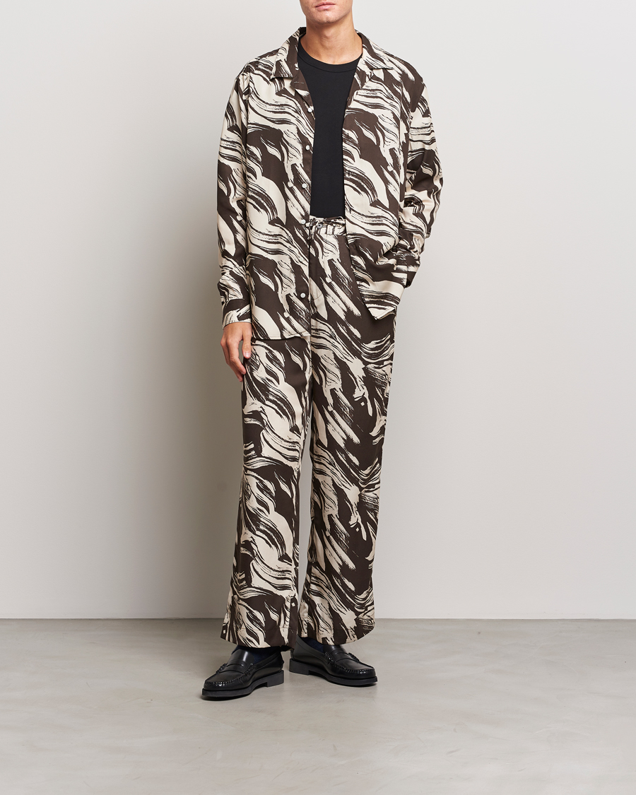 Men | Shirts | J.Lindeberg | Playa Printed Tencel Lounge Shirt Delicioso