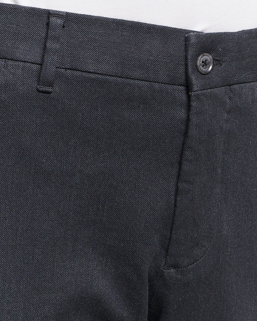 Men | Trousers | J.Lindeberg | Chaze Flannel Twill Pants Dark Grey