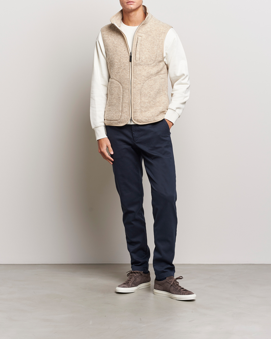 Men | Trousers | J.Lindeberg | Chaze Flannel Twill Pants Navy
