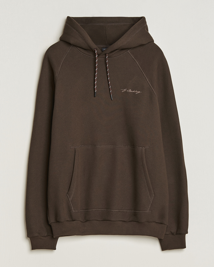 Men | Sweaters & Knitwear | J.Lindeberg | Wildwood Cotton Hoodie Delicioso