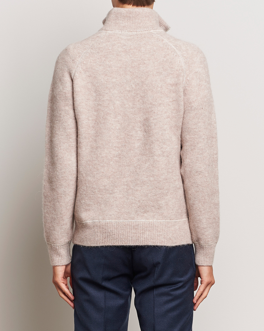 Men | Sweaters & Knitwear | J.Lindeberg | Wilton Half Zip Sweater Oyster Grey