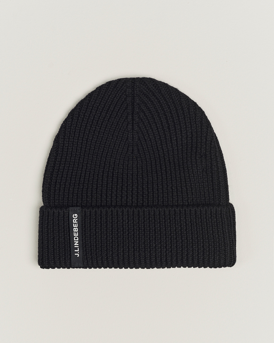 Men | J.Lindeberg Juan Merino Beanie Black | J.Lindeberg | Juan Merino Beanie Black