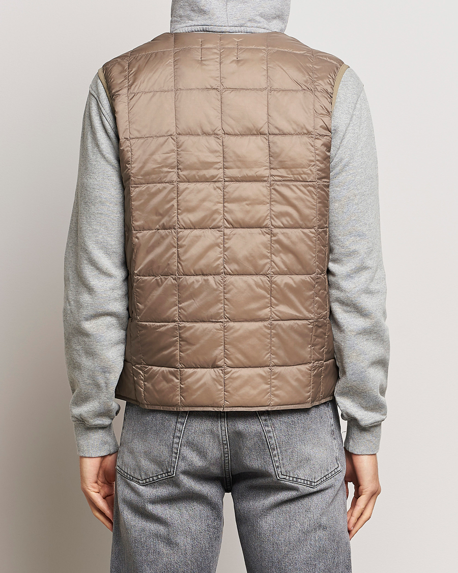 Men | Coats & Jackets | TAION | V-Neck Lightweight Down Vest Khaki