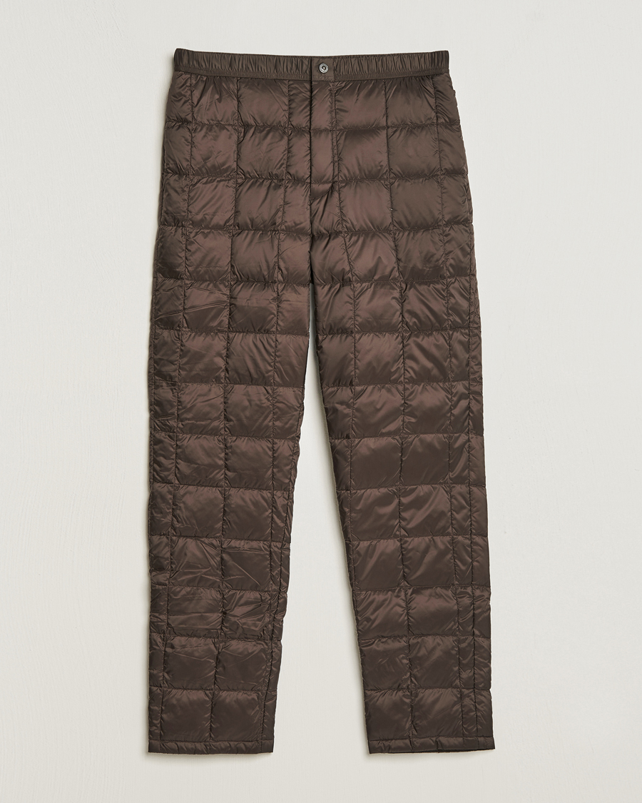 Men | Trousers | TAION | Regular Straight Down Pants Dark Choco