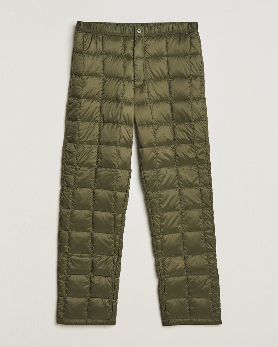 Men | Trousers | TAION | Regular Straight Down Pants Dark Olive