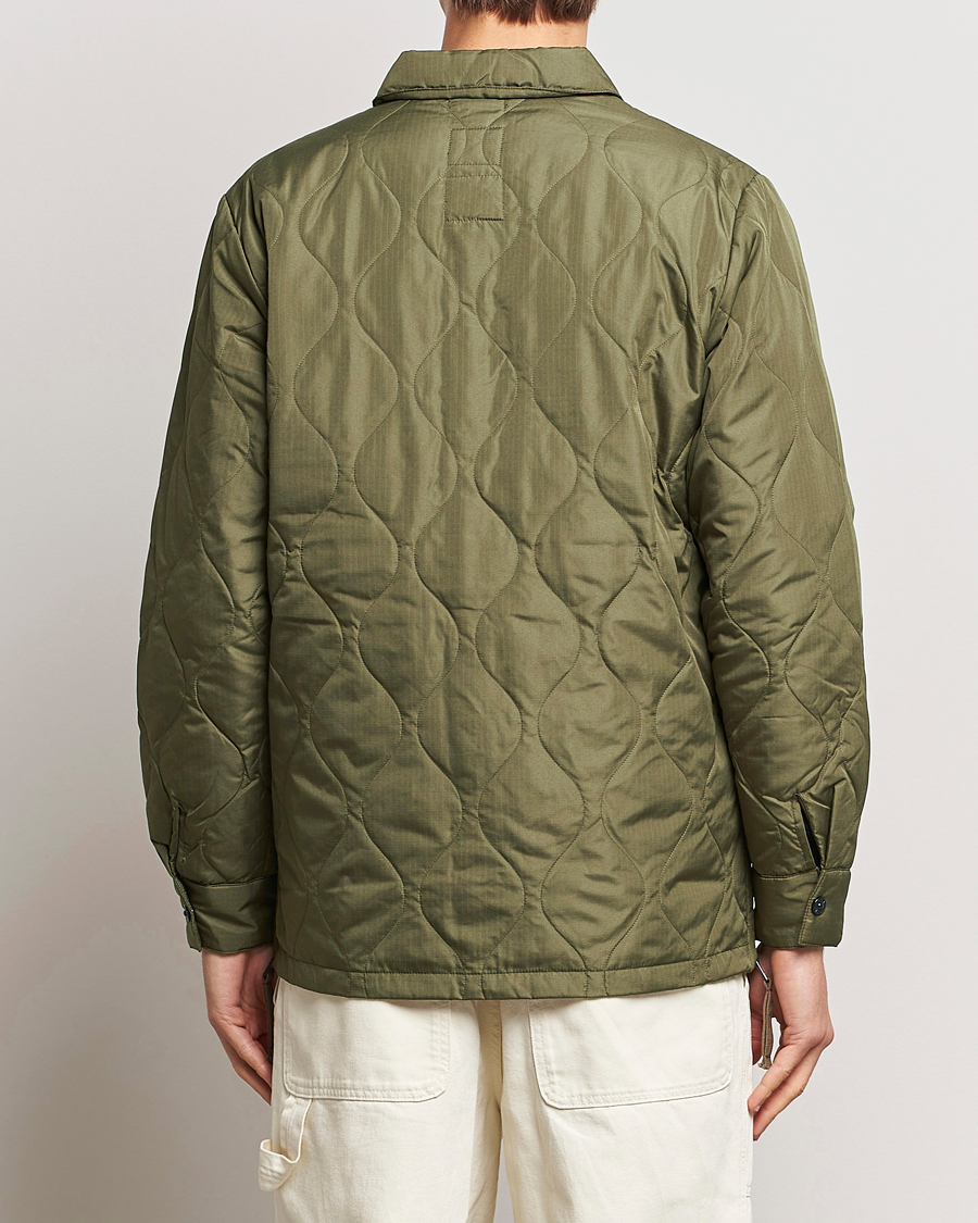 Men | Coats & Jackets | TAION | Padded Military CPO Shirt Jacket Dark Olive