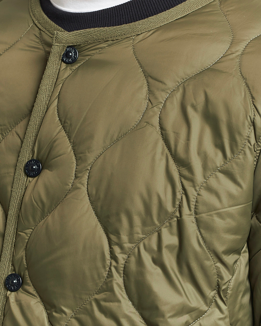 Men | Coats & Jackets | TAION | Military Crew Neck Down Jacket Dark Olive