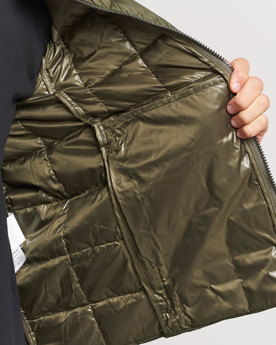 Men | Coats & Jackets | TAION | Crew Neck W-Zip Down Jacket Dark Olive