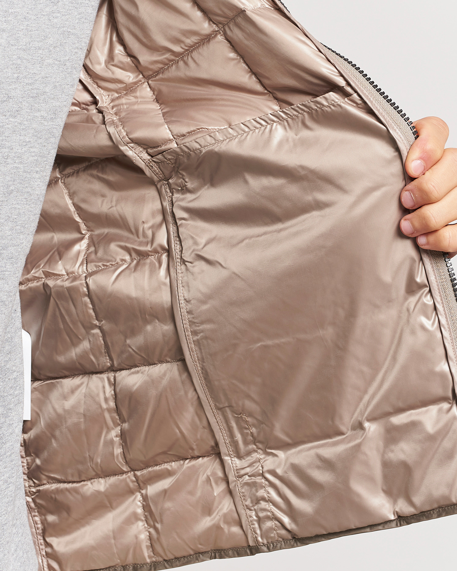 Men | Coats & Jackets | TAION | Crew Neck W-Zip Down Jacket Khaki