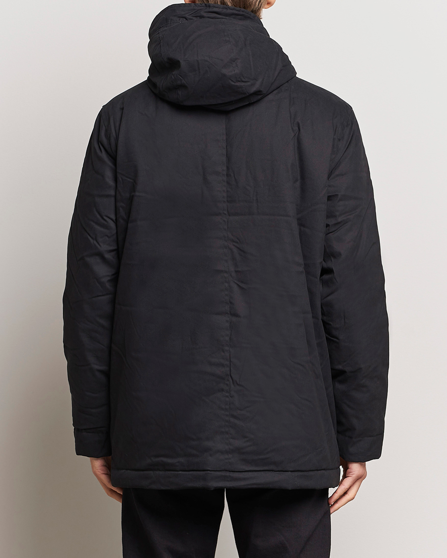 Men | Coats & Jackets | Lyle & Scott | Micro Fleece Parka Jet Black