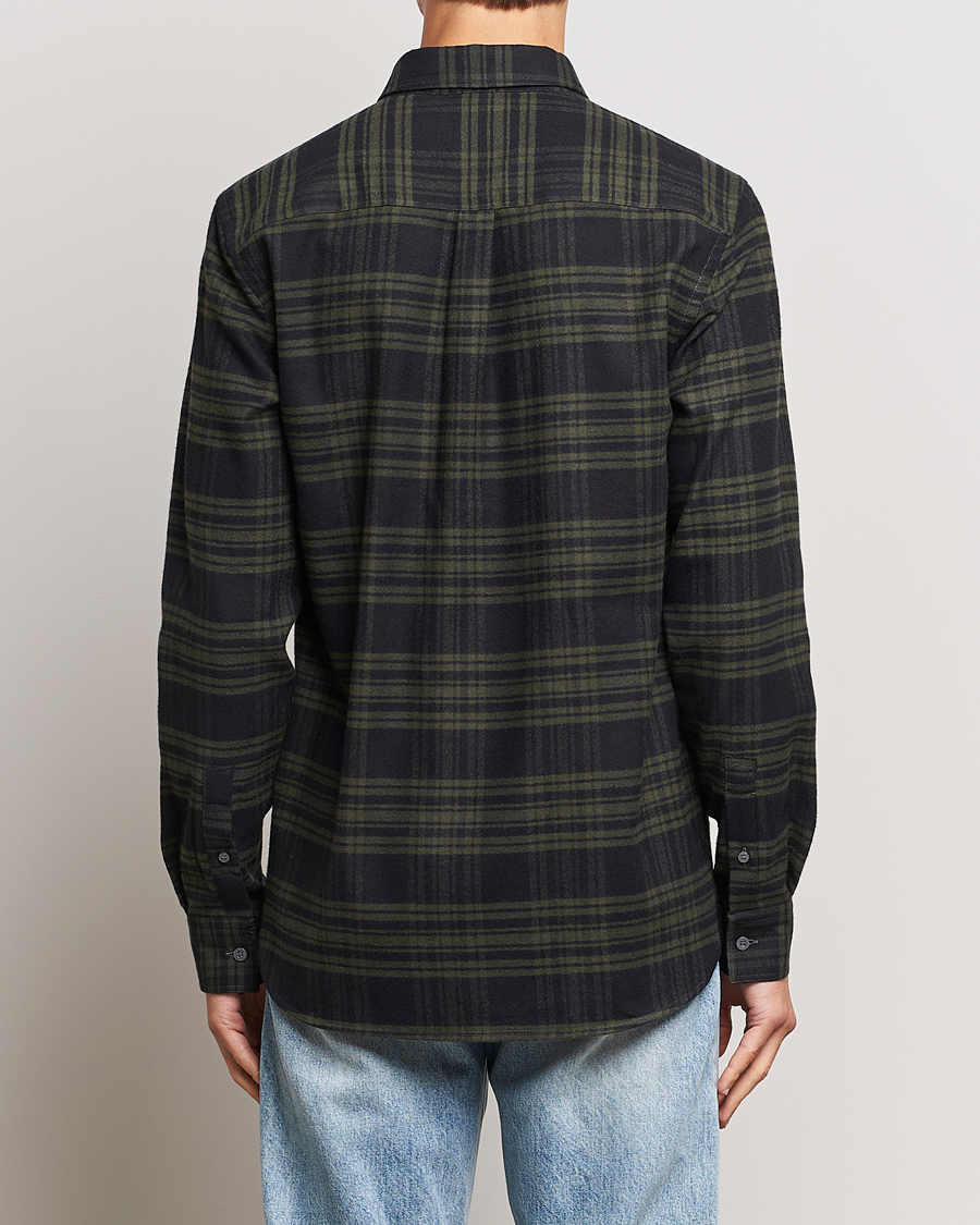Men | Shirts | Lyle & Scott | Checked Flannel Button Down Shirt Mountain Moss