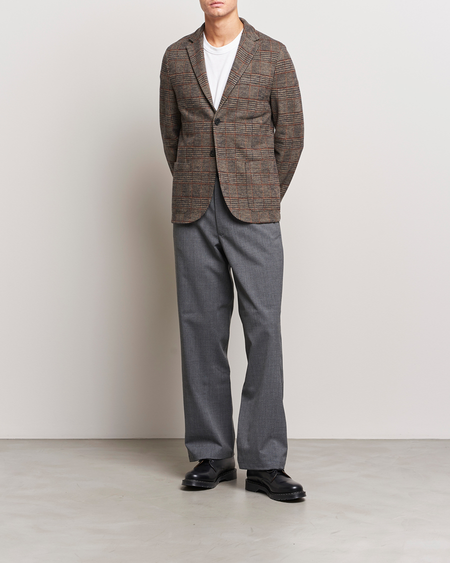 Men | Blazers | Harris Wharf London | Two Buttoned Loro Piana Wool Blazer Brown