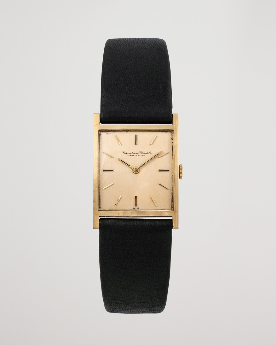 Men | IWC Pre-Owned Tank 18K Gold Black | IWC Pre-Owned | Tank 18K Gold Black