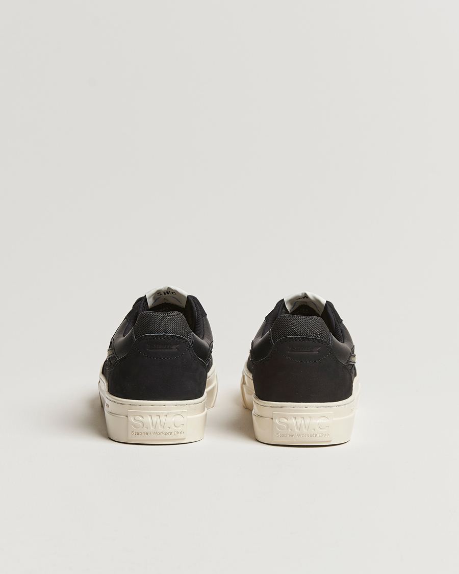Men | Stepney Workers Club Pearl S-Strike Nubuck Sneaker Black/Black | Stepney Workers Club | Pearl S-Strike Nubuck Sneaker Black/Black