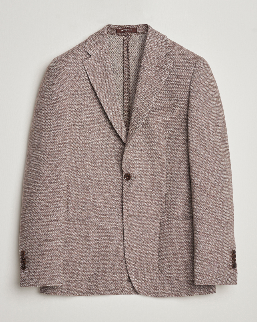 Men | Wool Blazers | Morris Heritage | Mike Soft Wool Blazer Brown