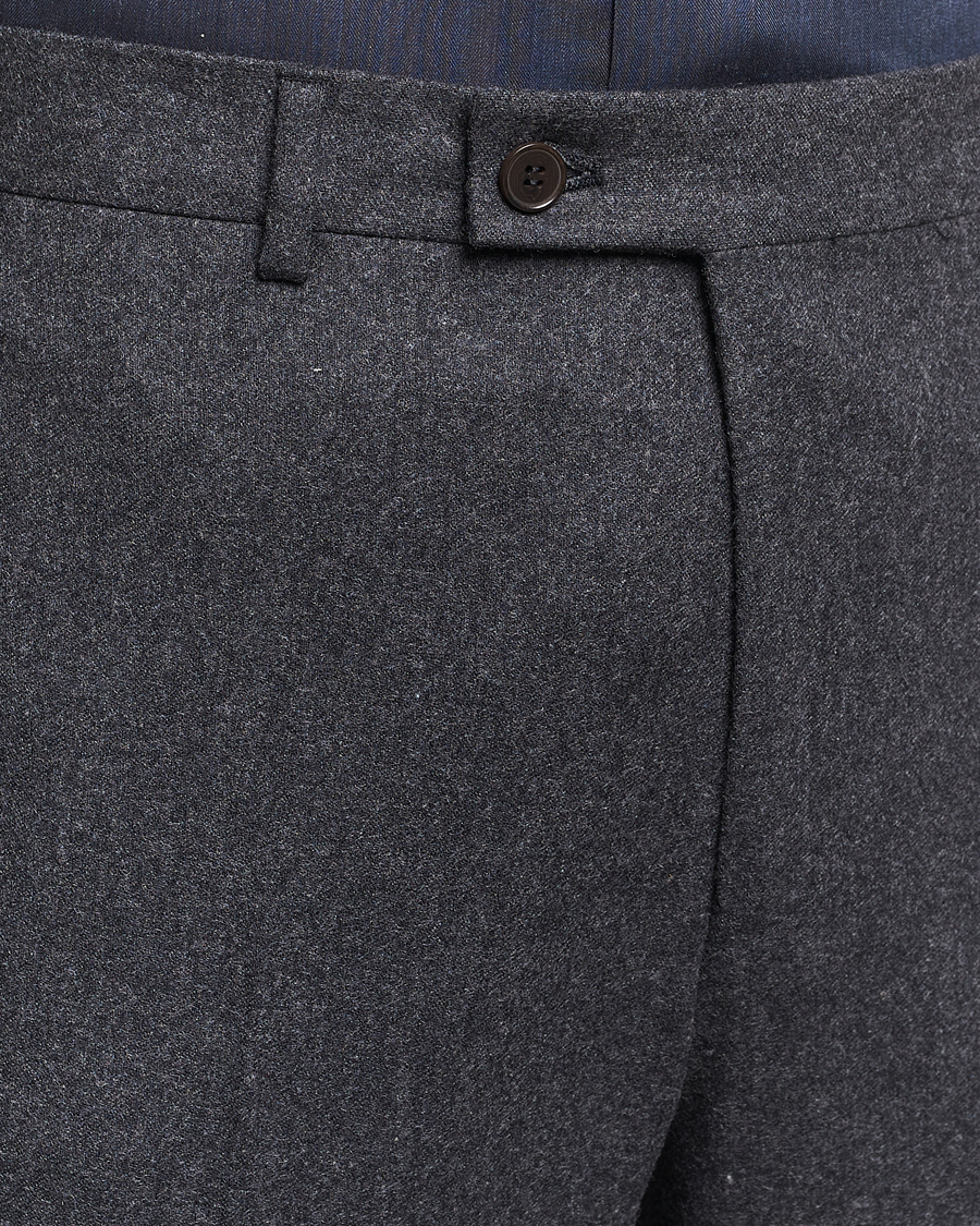 Men | Trousers | Morris Heritage | Jack Flannel Trousers Grey