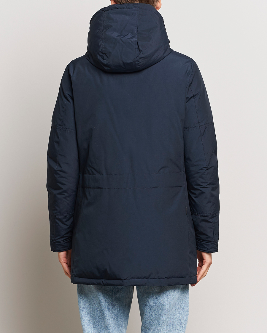 Men | Coats & Jackets | Woolrich | Polar High Collar Parka Melton Blue