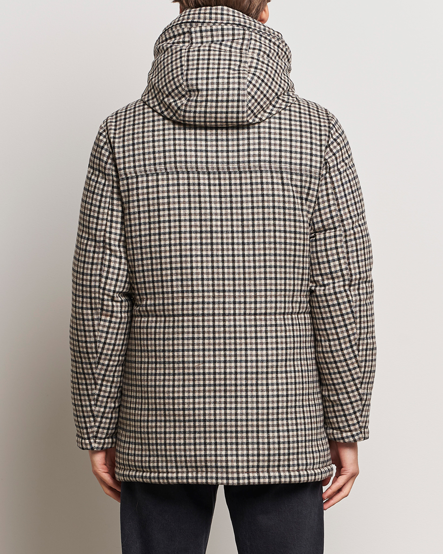 Men | Coats & Jackets | Woolrich | Wool Arctic Parka Cream Check