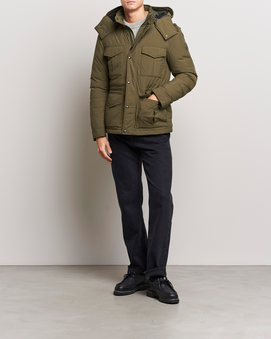 Men | Coats & Jackets | Woolrich | Aleutian Padded Field Jacket Dark Green