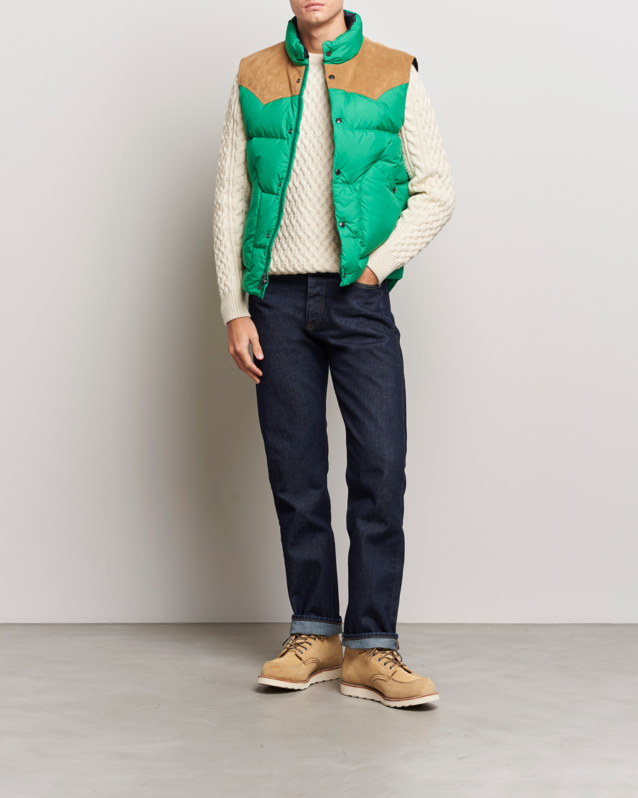 Men | Coats & Jackets | Woolrich | Western Down Vest Kelly Green