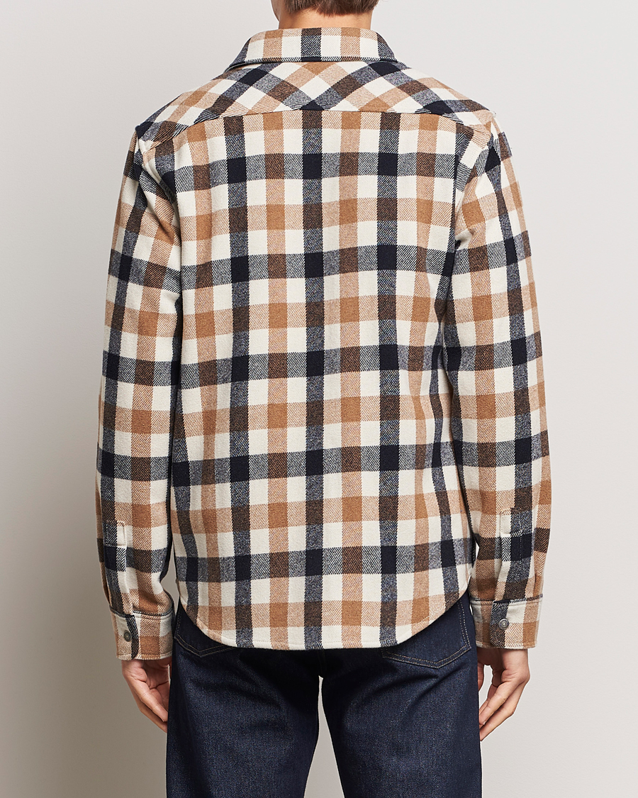 Men | Shirts | Woolrich | Alaskan Melton Wool Overshirt White Buffalo
