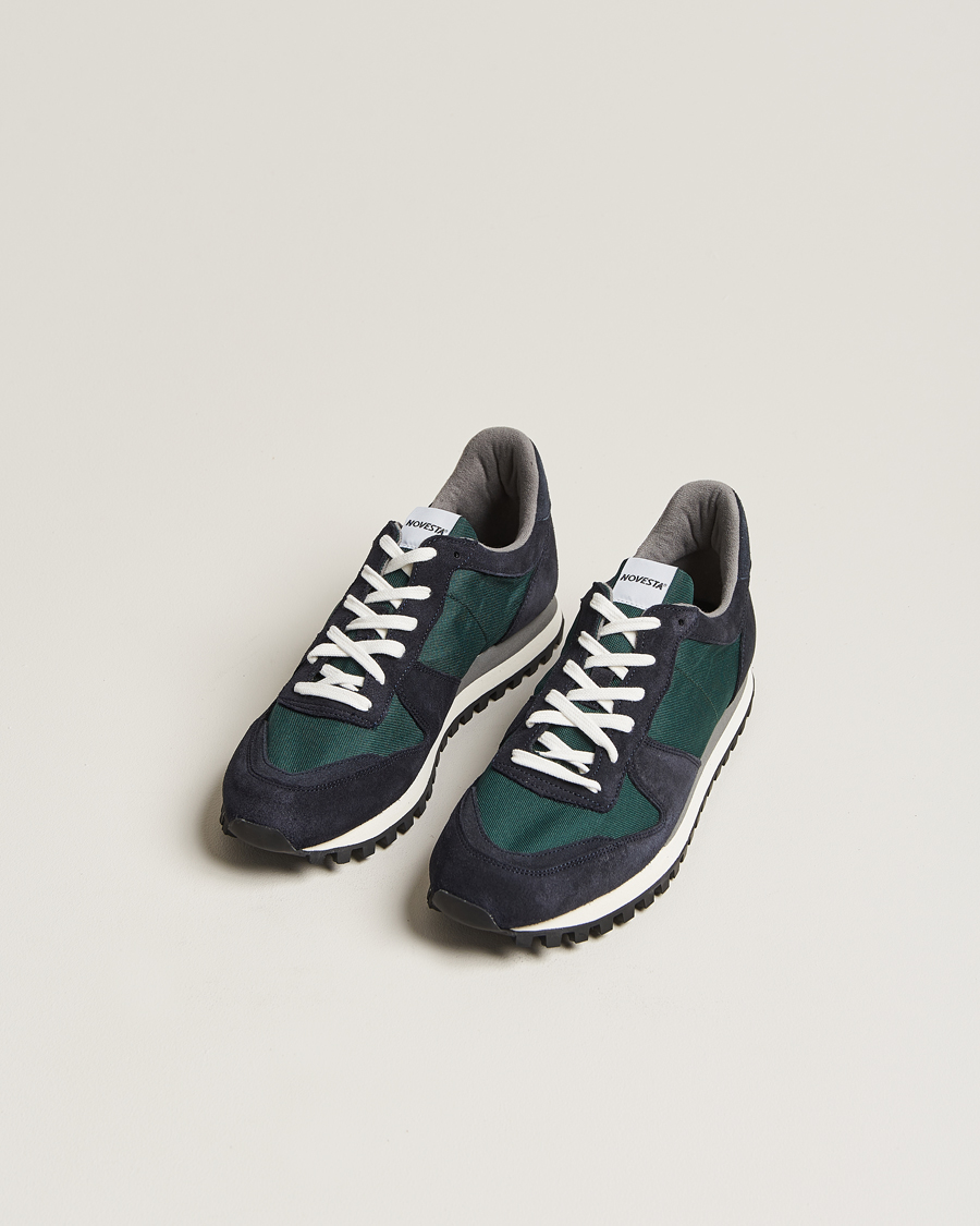 Men | Shoes | Novesta | Marathon Trail Running Sneaker Navy/Green