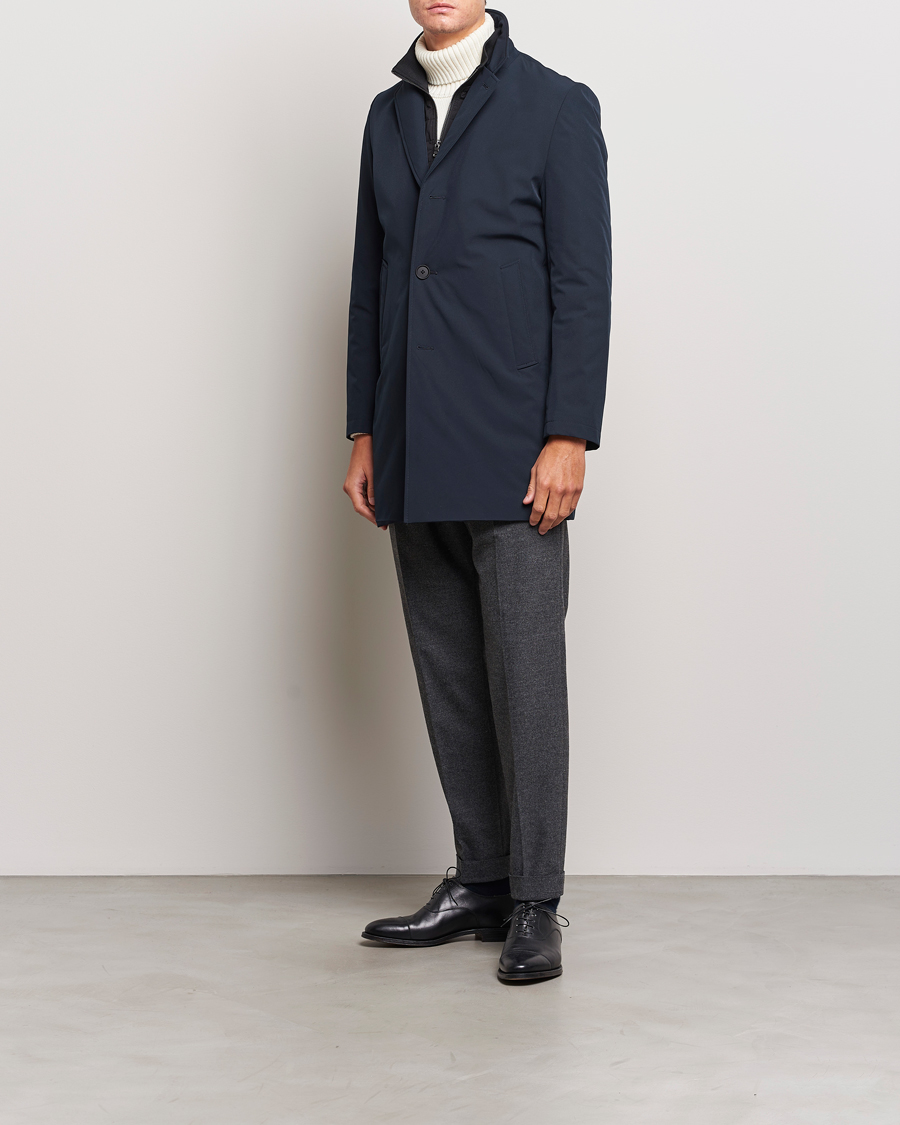 Men | Coats & Jackets | Oscar Jacobson | Dalton Padded Coat Navy