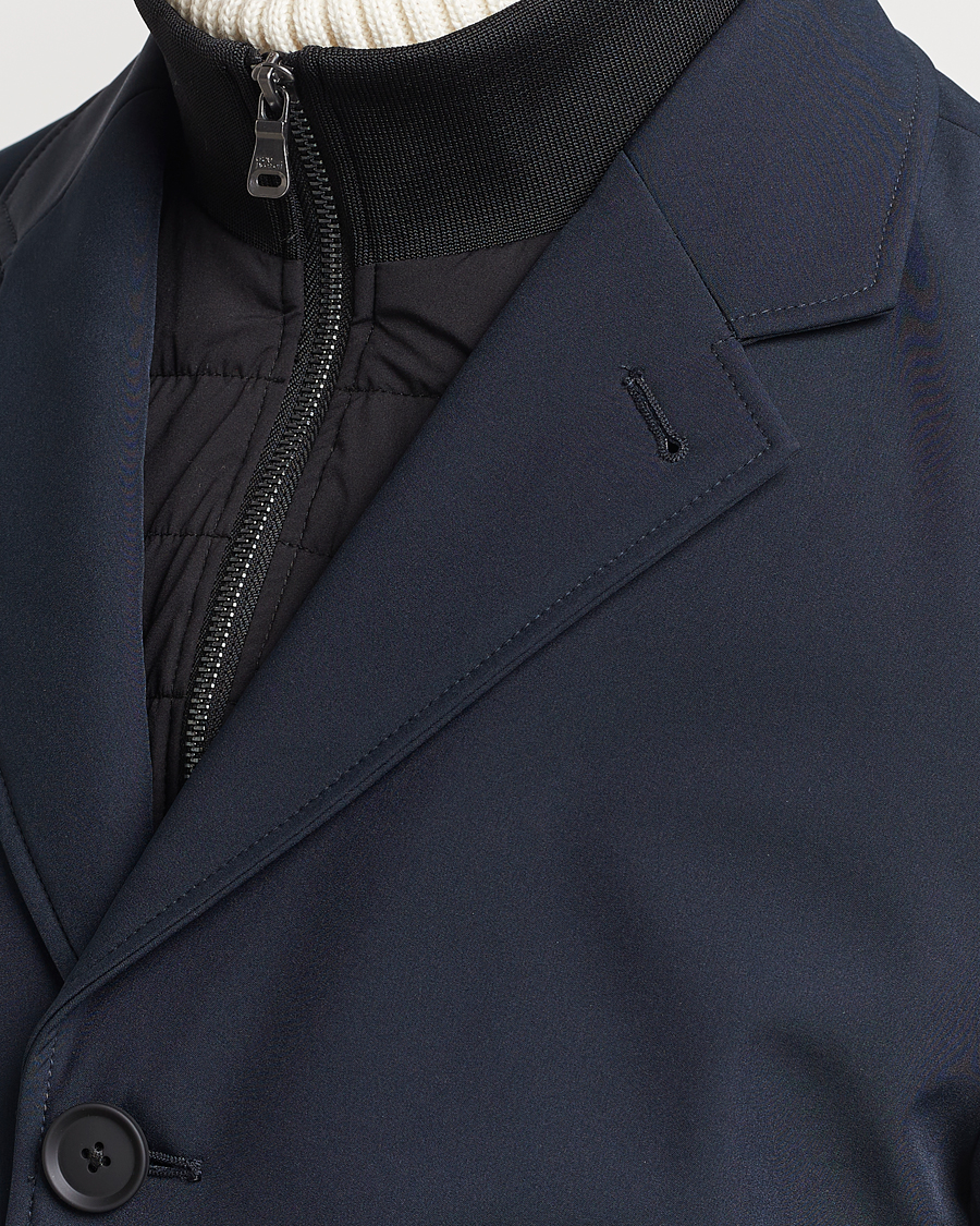 Men | Coats & Jackets | Oscar Jacobson | Dalton Padded Coat Navy