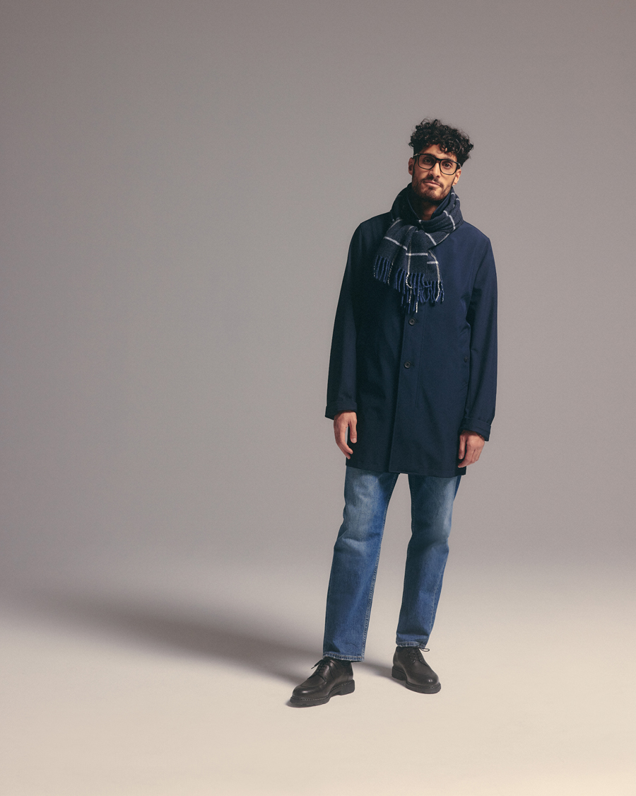 Men | Coats & Jackets | Oscar Jacobson | Dalton Padded Coat Navy