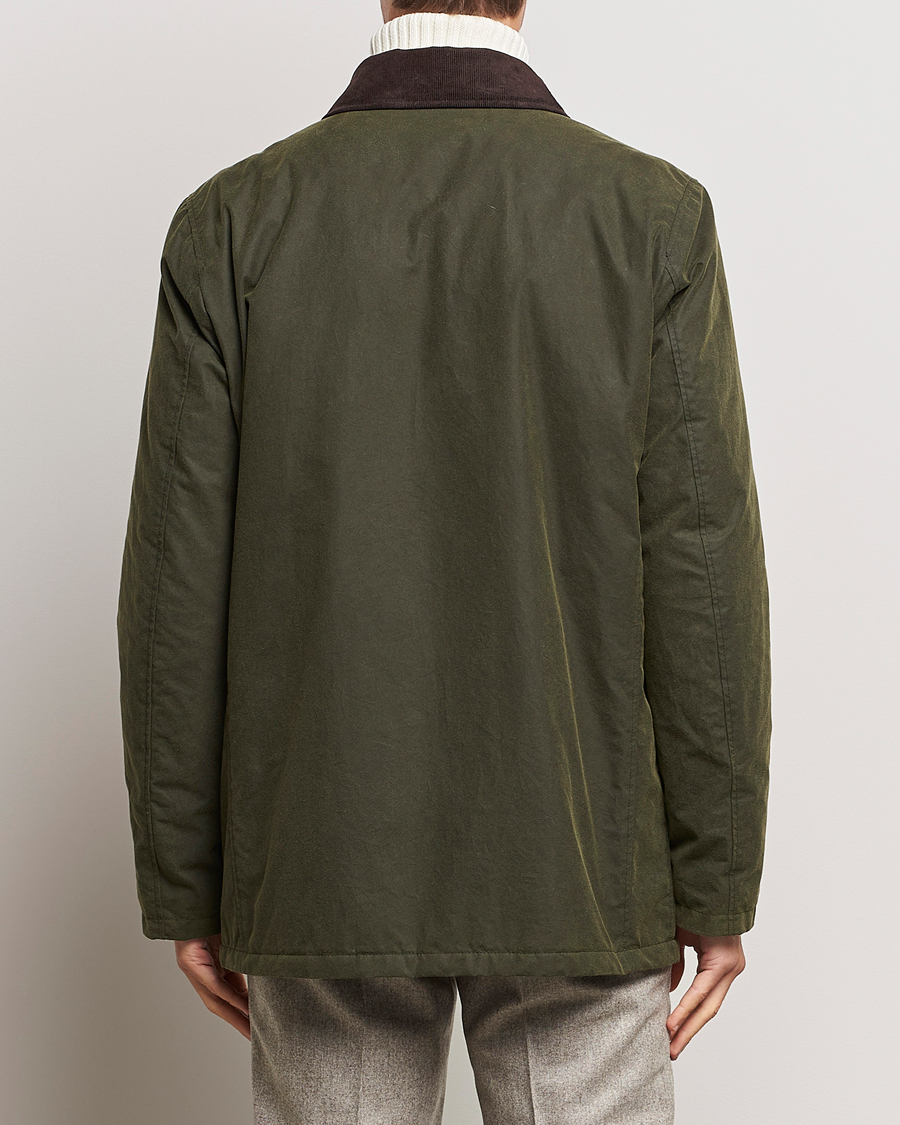 Men | Coats & Jackets | Oscar Jacobson | Colewyn Waxed Padded Jacket Olive