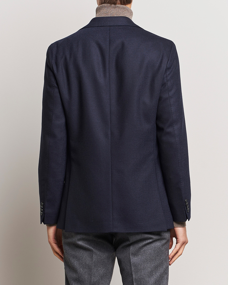 Men | Blazers | Oscar Jacobson | Fogerty Structured Wool Blazer Navy