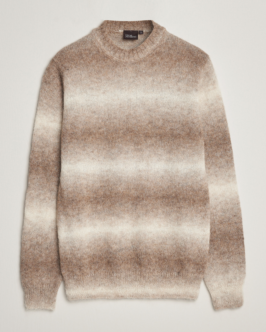 Men | Sweaters & Knitwear | Oscar Jacobson | Valter Alpaca Knitted Sweater Beige
