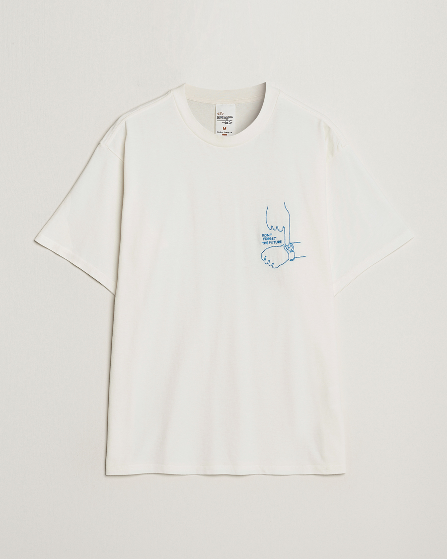 Men | Contemporary Creators | Nudie Jeans | Koffe Future Crew Neck T-Shirt Off White
