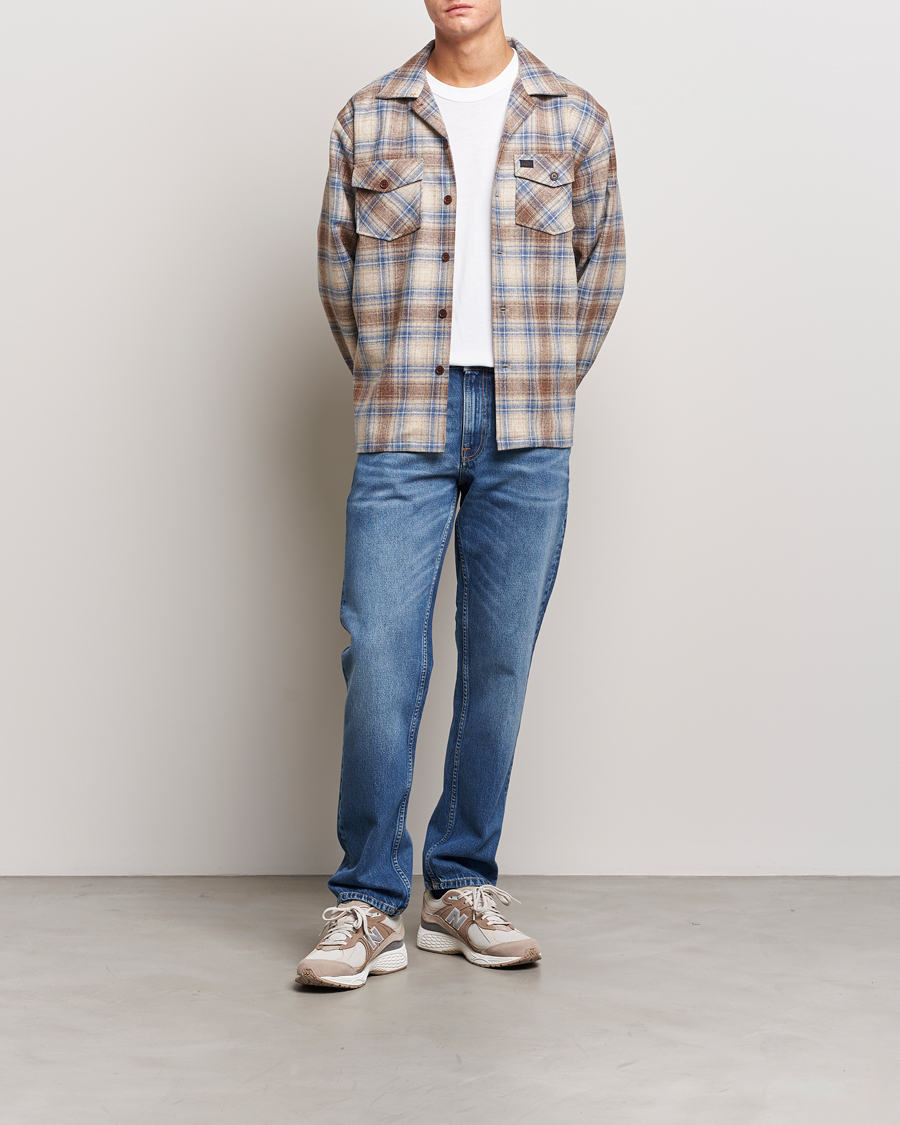 Men | Shirts | Nudie Jeans | Vincent Wool Checked Overshirt Multi