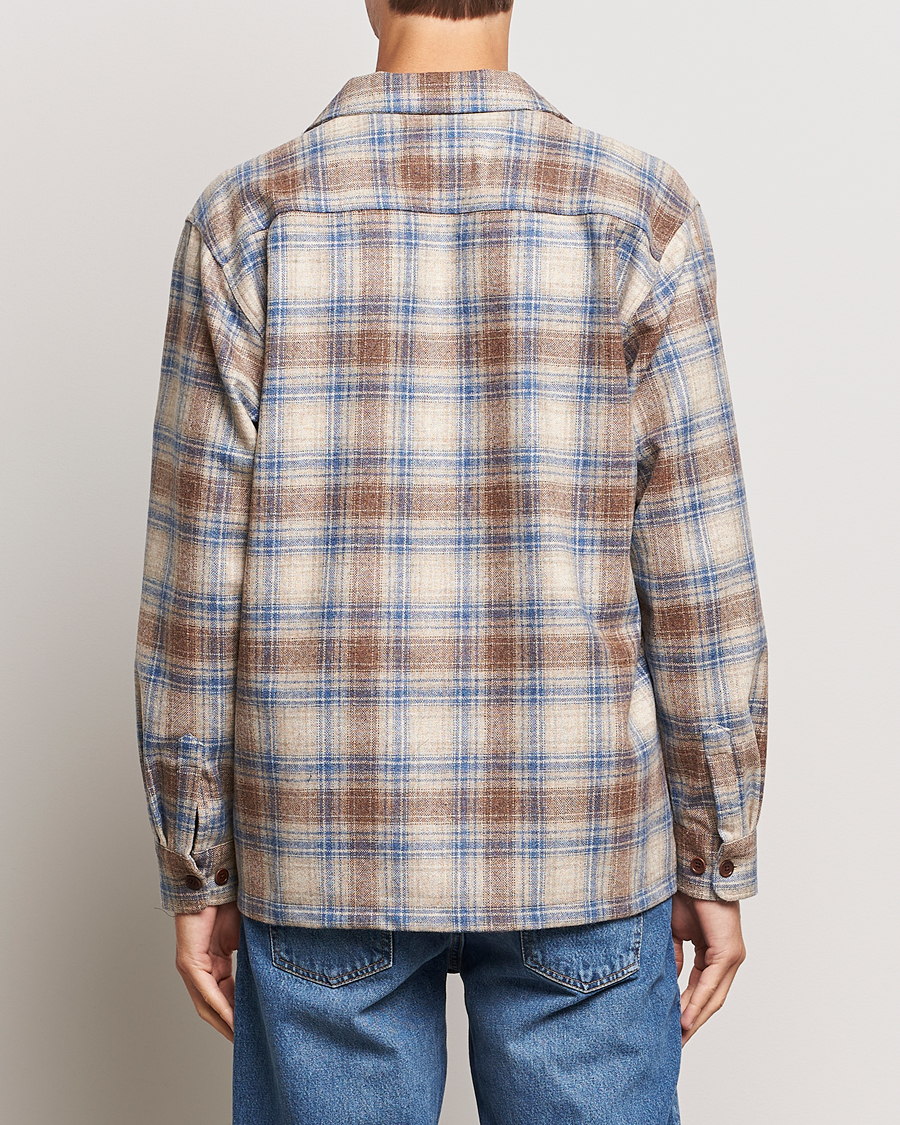 Men | Shirts | Nudie Jeans | Vincent Wool Checked Overshirt Multi